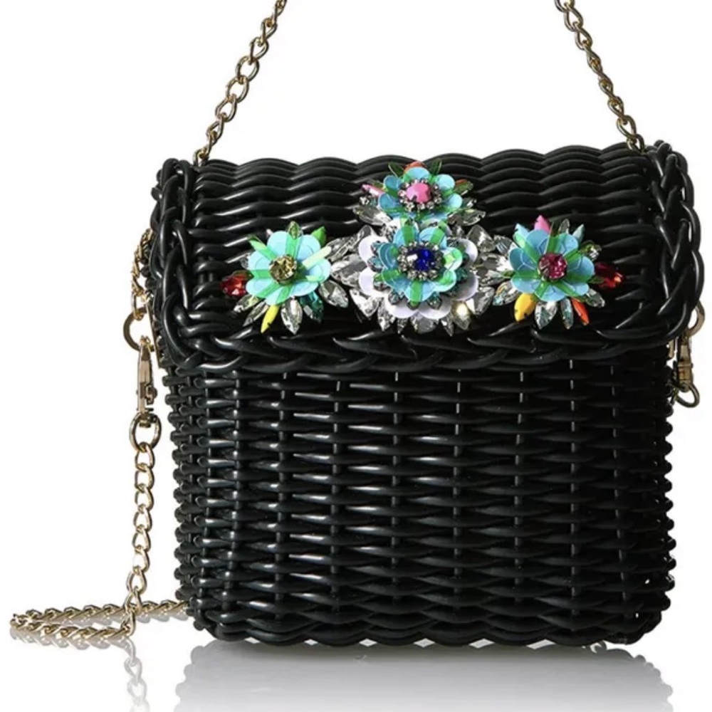 (NWT) Betsey Johnson Wicker Bag